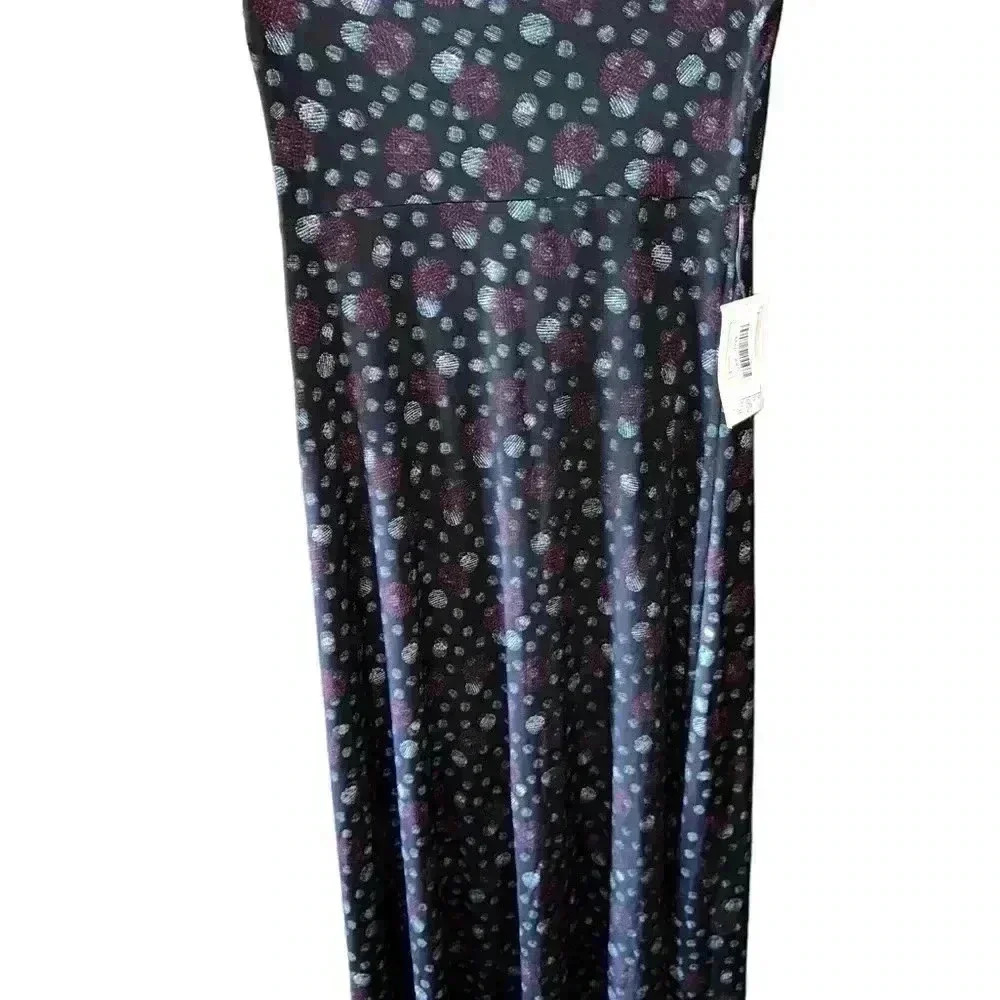 Lularoe XXS‎ black polka dot Maxi Skirt. NWT